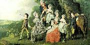 ZOFFANY  Johann the bradshaw family, c. oil painting reproduction